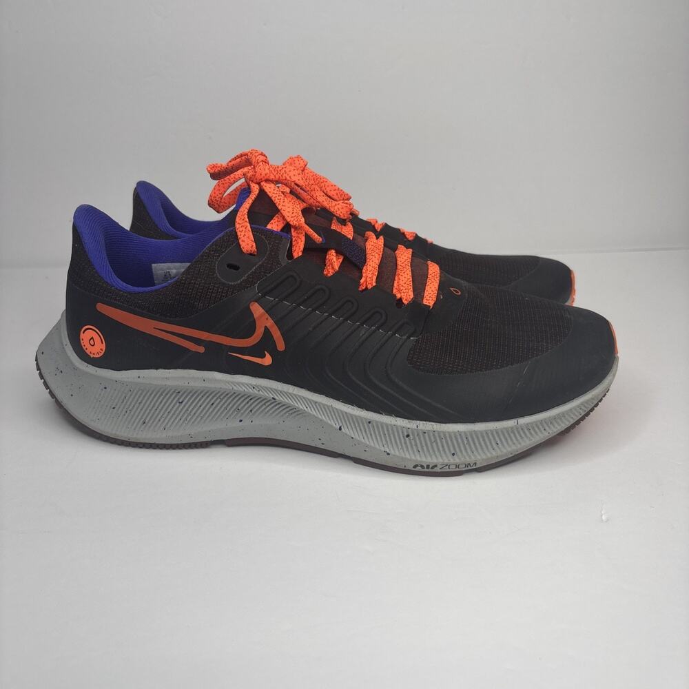 Nike Air Zoom Pegasus 38 Shield DC4073-003 Men's 8.5 Black Running Shoes - Picture 3 of 9